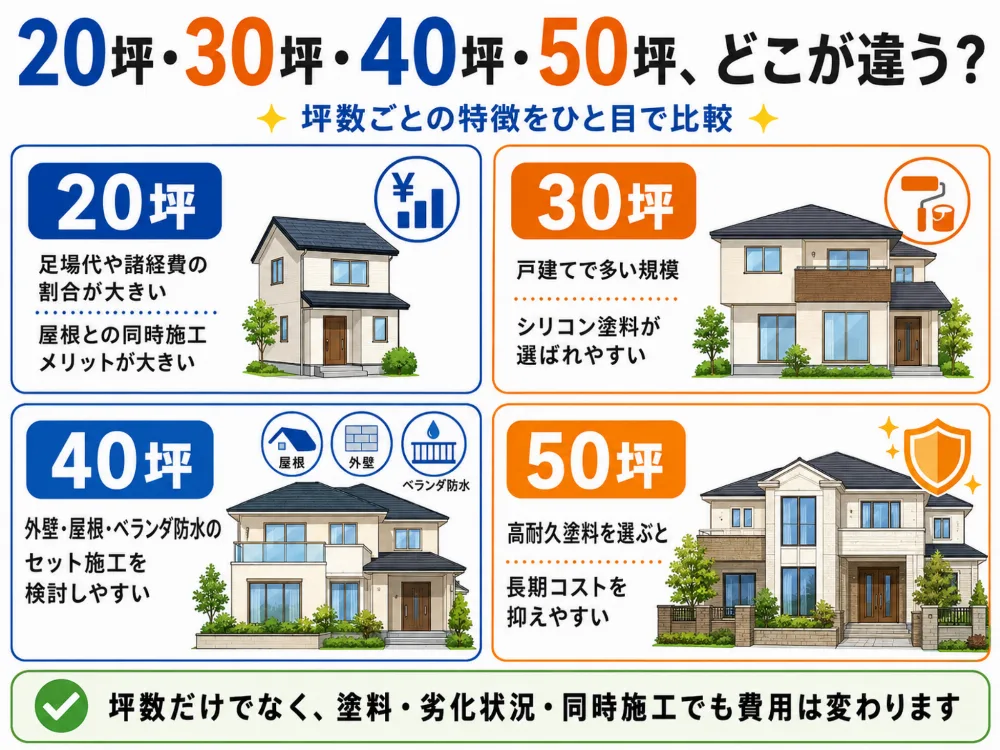 20坪の外壁塗装費用相場｜60〜90万円