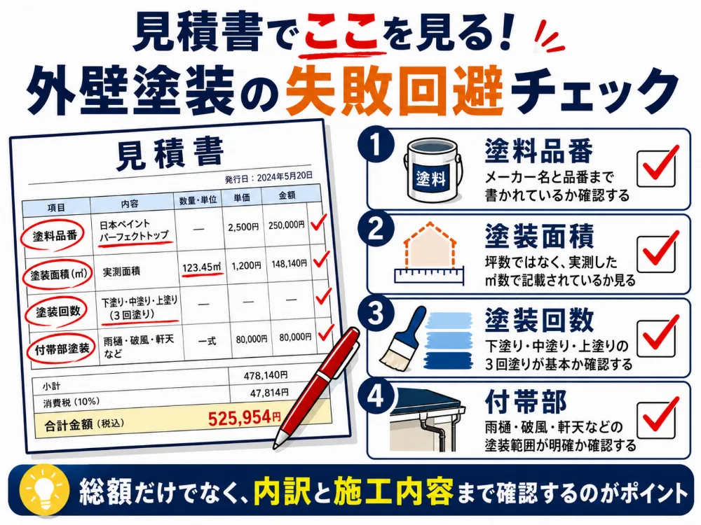 50坪の外壁塗装費用相場｜140〜220万円